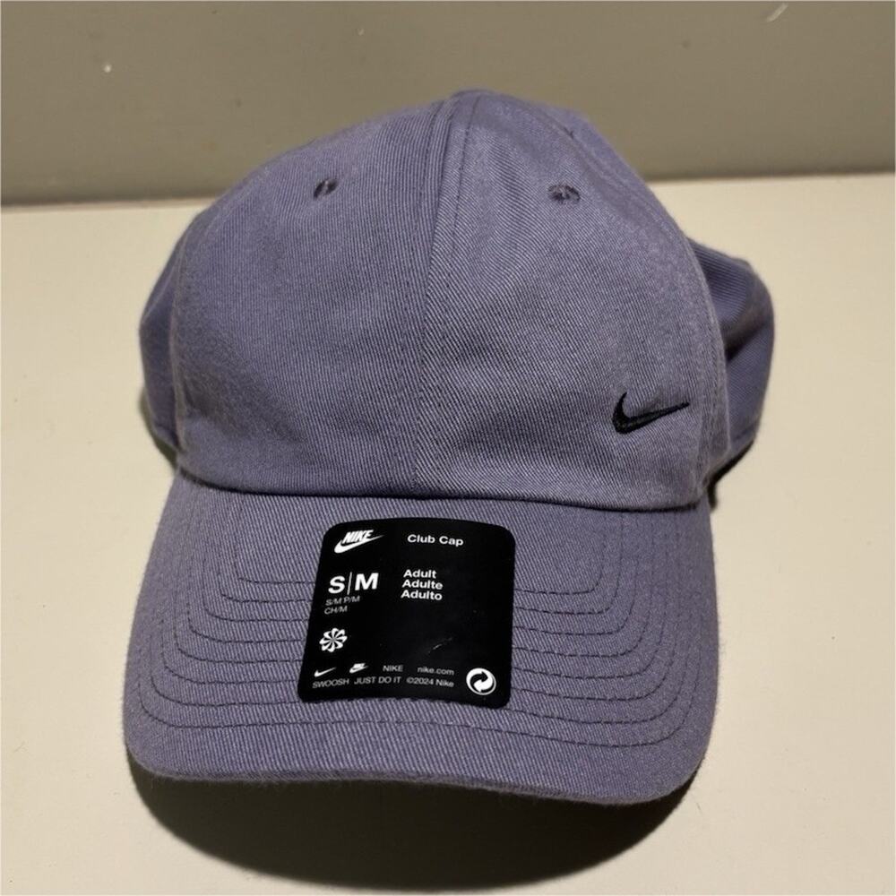 Nike Unisex Adult Baseball Cap S/M Purple Solid Adjustable Hat